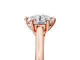 Rose gold Round Solitaire Engagement Ring with Six-Prong Setting and Classic Band 5