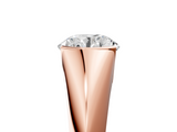 Rose gold Round Solitaire Tension Set Diamond Ring_28
