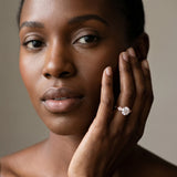 Rose gold Round Solitaire Twist Band with Leaf Prong Setting_13