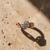 Rose gold Round Solitaire Twisted Band with Prong Setting_15