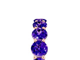 Rose gold Round Tanzanite Shared Prong Eternity Band_11