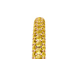 Rose gold Round Yellow Sapphire Pavé Eternity Band with Shared Prong Setting_23