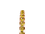 Rose gold Round Yellow Sapphire Pavé Set Eternity Band with Micro Prong Setting_23
