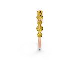 Rose gold Round Yellow Sapphire Scalloped Prong Set Eternity Band_32
