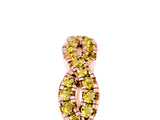 Rose gold Round Yellow Sapphire Twisted Eternity Band with Pavé and Shared Prong Setting_23