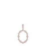 Rose gold Round and Marquise Diamond Bezel Set Pendant 1