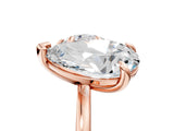Rose gold Round and pear toi moi ring 5