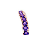 Rose gold Tanzanite Pavé Curved Wedding Band_11