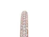 Rose gold Three-Row Round Diamond Pavé Eternity Band_27