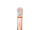 Rose gold Three-Stone Baguette Cut Channel Set Diamond Band_9