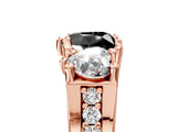 Rose gold Three-Stone Fancy Black Heart Cut Cut Diamond Ring with Channel-Set Band and Four-Prong Setting_17
