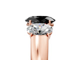 Rose gold Three-Stone Fancy Black Oval Cut Cut Diamond Ring with Prong Setting and Classic Band_5