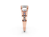 Rose gold Three-Stone Fancy Black Princess Cut Cut Diamond Ring with Channel-Set Band and Four-Prong Setting_14