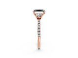 Rose gold Three-Stone Fancy Black Radiant Cut Cut Diamond Pavé Band with Prong Setting_17