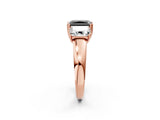 Rose gold Three-Stone Fancy Black Radiant Cut Cut Diamond Ring with Channel Set Band and Four-Prong Setting_26