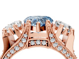 Rose gold Three-Stone Fancy Blue Heart  Cut Diamond Ring with Channel-Set Band and Four-Prong Setting_67