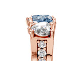 Rose gold Three-Stone Fancy Blue Heart  Cut Diamond Ring with Channel-Set Band and Four-Prong Setting_68