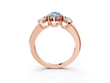 Rose gold Three-Stone Fancy Blue Marquise Cut Cut Diamond Ring with Channel Set Band and Four-Prong Setting_27