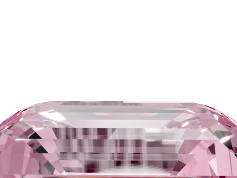 Rose gold Three-Stone Fancy Pink Emerald Cut Diamond Engagement Ring with Pave Band and Prong Setting_5