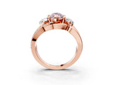 Rose gold Three-Stone Fancy Pink Marquise Cut Cut Diamond Split Shank Prong Set Ring_3