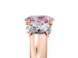 Rose gold Three-Stone Fancy Pink Oval Cut Cut Diamond Ring with Prong Setting and Classic Band_5