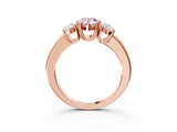 Rose gold Three-Stone Fancy Pink Pear Cut Cut Diamond Ring with Channel Set Band and Four-Prong Setting_27