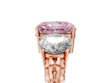 Rose gold Three-Stone Fancy Pink Radiant Cut Cut Diamond Ring with Channel-Set Band and Prong Setting_5