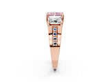 Rose gold Three-Stone Fancy Pink Radiant  Cut Diamond Ring with Channel-Set Band and Four-Prong Setting_51