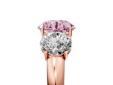 Rose gold Three-Stone Fancy Pink Round  Cut Diamond Ring with Channel-Set Band and Four-Prong Setting_22