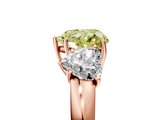 Rose gold Three-Stone Fancy Yellow Heart  Cut Diamond Ring with Channel-Set Band and Four-Prong Setting_54