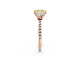 Rose gold Three-Stone Fancy Yellow Radiant Cut Cut Diamond Pavé Band with Prong Setting_41