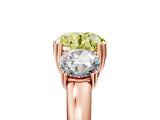 Rose gold Three-Stone Fancy Yellow Round Cut Cut Diamond Ring with Channel Set Band and Four-Prong Setting_29