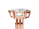 Rose gold Three-Stone Marquise Cut Cut Classic Band Prong Setting Ring_12