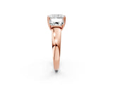 Rose gold Three-Stone Radiant Cut Diamond Ring with Channel Set Band and Four-Prong Setting_27