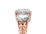 Rose gold Three-Stone Radiant Cut Diamond Ring with Channel-Set Band and Prong Setting_11