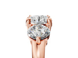 Rose gold Three-Stone Round Brilliant Cut Solitaire Ring with Prong Setting on a Classic Band 5