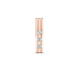 Rose gold Three-Stone Round Channel Set Pendant_16
