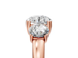 Rose gold Three-Stone Round Cut Cut Diamond Ring with Channel Set Band and Four-Prong Setting_36