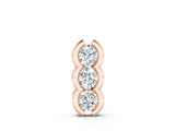 Rose gold Three Stone Round Diamond Shared Prong Pendant_6