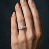Rose gold Three-Stone Round Diamond Solitaire Ring with Channel Set Band and Four-Prong Setting_12