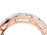 Rose gold Triangle Diamond Geometric Mens Band_4