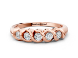 Rose gold Twist Prong Round Diamond Eternity Band_4