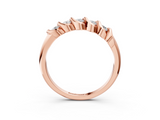 Rose gold Twist Prong Round Diamond Eternity Band_7