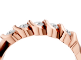 Rose gold Twist Prong Round Diamond Eternity Band_8