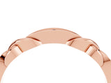 Rose gold Twisted Amethyst Marquise Pavé Band with Shared Prong Setting_10