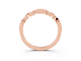 Rose gold Twisted Blue Sapphire Marquise Pavé Band with Shared Prong Setting_9