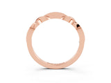Rose gold Twisted Blue Topaz Marquise Pavé Band with Shared Prong Setting_9