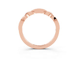 Rose gold Twisted Garnet Marquise Pavé Band with Shared Prong Setting_9