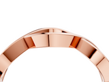 Rose gold Twisted Infinity Band with No Stone_8