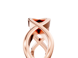 Rose gold Twisted Infinity Band with No Stone_9